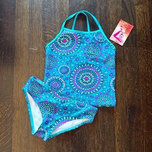 Tankini cross back swimsuit